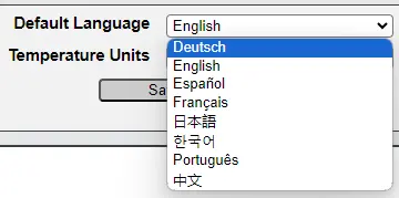 System > Locale > Language