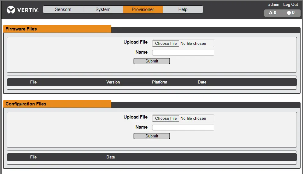 Provisioner > File Management